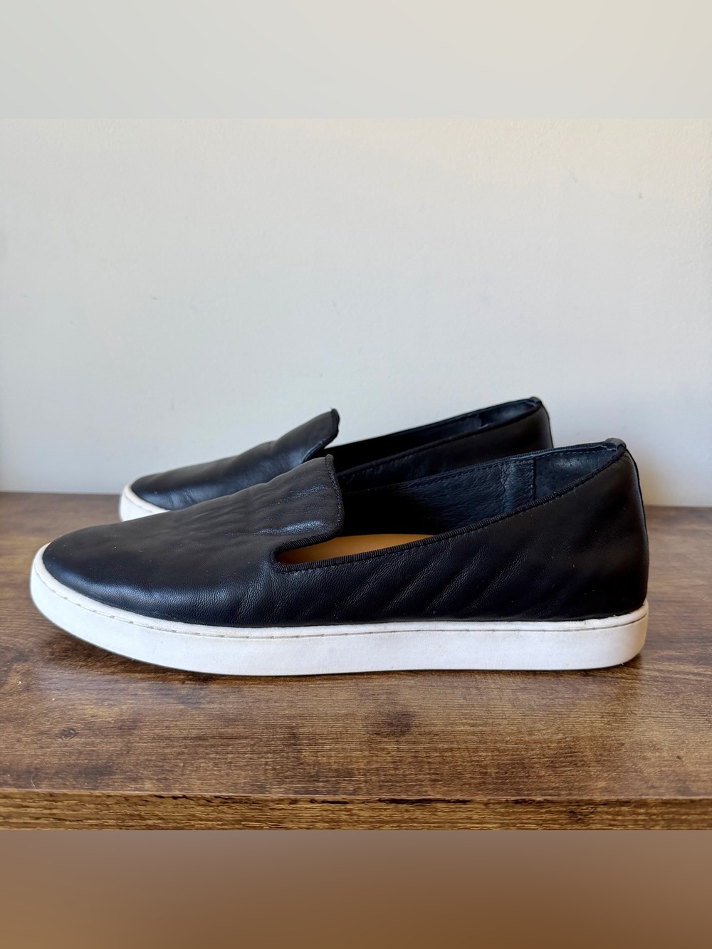 Birdies The Swift Black Leather Slip On Sneakers Women’s Size 10 Loafers